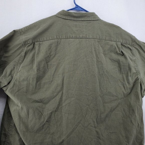 Wrangler Shirt Men's Casual Button Up Long Sleeve Collared Denim Green 3XL - Picture 11 of 12